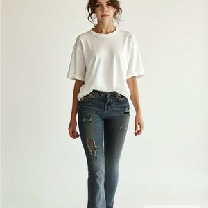 Miss Me Distressed  Women Jeans Chloe Boots Size 30